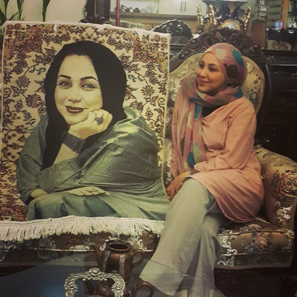 فرش با طرح چهره